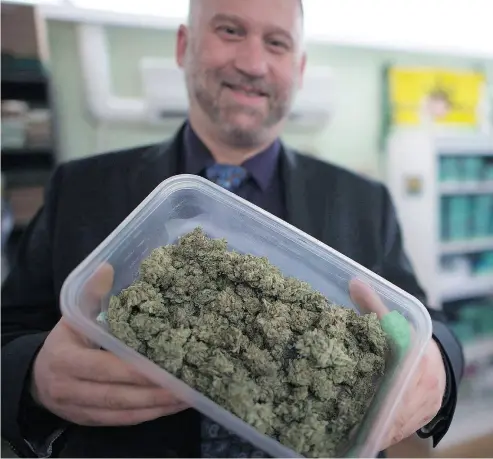  ?? JONATHAN HAYWARD / THE CANADIAN PRESS ?? Cannabis activist Dana Larsen welcomes legalizati­on, but feels it should have begun with an apology.