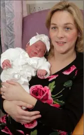  ??  ?? Baby Alice Connors with mum Alice Connors from Bunclody.