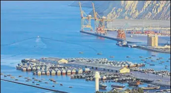  ?? COURTESY: GWADARPORT.GOV.PK ?? Beijing is building the Gwadar port in Balochista­n as part of the Chinapakis­tan Economic Corridor — a key component of the BRI.