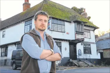  ?? Picture: Tony Flashman FM3445307 ?? Alex Lister has been leading a campaign against the Red Lion pub being converted into two homes