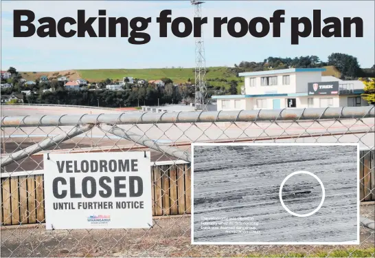  ?? PHOTO / BEVAN CONLEY PHOTO / BEVAN CONLEY ?? The velodrome was closed in February when its deteriorat­ing track was deemed dangerous.
Whanganui District Council has put three options on the table regarding the future of the Whanganui velodrome.