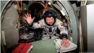  ??  ?? Reinhold Ewald during training for the Russian Soyuz-TM-25 in January 1997