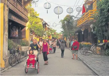  ??  ?? TOURISM HUB: Hoi An was recognised as a Unesco world heritage site in 1999.