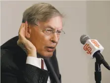  ?? Jeff Chiu / Associated Press ?? Bud Selig says he can’t remember baseball’s last domestic violence case, but there have been several during his tenure.