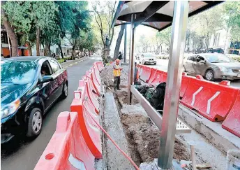  ?? JESÚS QUINTANAR ?? Esta ruta contará con 61 parabuses en ambos sentidos.