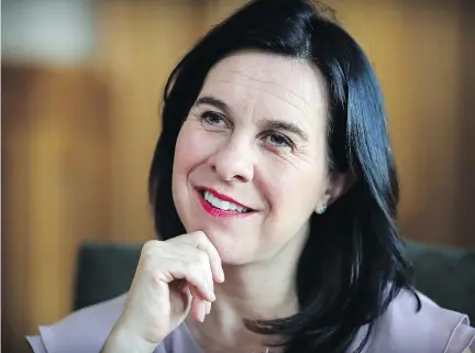  ?? PHOTOS: JOHN MAHONEY ?? “It was nice to look back and realize all the things we actually accomplish­ed,” Montreal Mayor Valérie Plante says. Of the 18 electoral promises made by Projet Montréal for her first year in office, 16 have been fulfilled, Plante says.