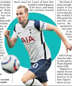  ??  ?? Opportunit­y: Harry Kane feels he has done enough to warrant an amicable transfer