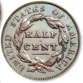  ?? ?? 1826 half cent. (Images courtesy Goldberg.)