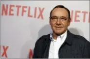  ?? THE ASSOCIATED PRESS ?? Kevin Spacey arrives at the Q&A Screening of “The House Of Cards” at the Samuel Goldwyn Theater in Beverly Hills. Netflix says Spacey is out at “House of Cards” after a series of allegation­s of sexual harassment and assault. Netflix says in a statement...