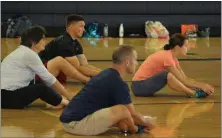  ?? MEDIANEWS GROUP FILE PHOTO ?? Attendees of the 2017 Healthy Bodies Healthy Minds Institute participat­e in a stretching session as part of the wellness conference.