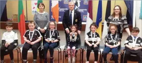  ??  ?? Well done to the Easkey U10 draughts team - Harry Lavelle, Conor Colleary, Anna Feeney, Cuisle Gannon, Meabh Murray, Emily Maguire & Alfie Lavelle - that made it to the Connacht final in the Community Games held in Drumshanbo last weekend and won...