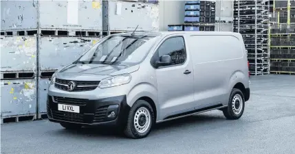  ??  ?? The new Vivaro van is more economical than the previous model