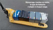  ??  ?? Démarrage, traction ou mixte, le type de batteries s’adapte à chaque usage.