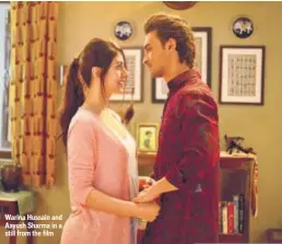  ?? PHOTO: HTCS ?? Warina Hussain and Aayush Sharma in a still from the film