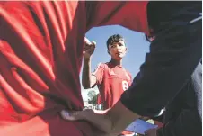  ?? JANE PHILLIPS FOR THE NEW MEXICAN ?? Monte del Sol’s Axel Lozoya, 16, has an opportunit­y for a tryout with a profession­al soccer team in Mexico in November. A GoFundMe account was set up to help with the trip’s expenses.