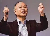  ??  ?? SoftBank Group founder Masayoshi Son delivering his speech at the annual SoftBank World 2016 conference in Tokyo yesterday. He says ARM Holdings will be the centre of the centre of SoftBank. AFP pic