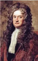  ?? FOTO: DPA ?? Isaac Newton, der Entdecker der Schwerkraf­t, lebte von 1643 bis 1727 in Großbritan­nien.