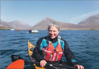  ??  ?? Skye-based college lecturer Lara Hinde won the ‘Above and Beyond’ category in the Highland and Islands Students’ Associatio­n awards.