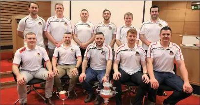  ??  ?? Sligo Rugby Club players who attended the civic reception.