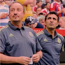  ??  ?? Fabio Pecchia, 45 anni, con Rafael Benitez, 58 LIVERANI