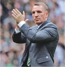  ??  ?? Leicester City manager Brendan Rodgers
