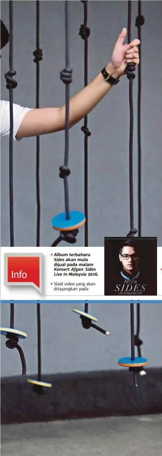  ??  ?? Sides
Konsert Afgan: Sides Live In Malaysia Single Kunci Hati.