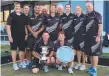  ?? Picture: BOWLS AUSTRALIA ?? Blackjacks players celebrate the win.