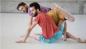  ?? (Klipote). (Photos: Efrat Mazor) ?? DANCES AT the Dance Arena Festival include, from left: Adi Shildan, ‘Le boudoir’; Uri Shafir, ‘Habitat’; Roni Hadash, ‘Peels’