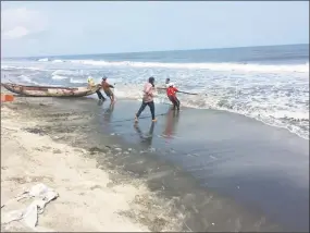  ?? Contribute­d photo / David M. Hudson 2018 / ?? David Hudson and Rachel Stein of the Maritime Aquarium traveled to Colombia in April to help preserve the loggerhead sea turtles.