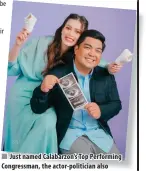  ?? INSTAGRAM PHOTO ?? ■ Just named Calabarzon’s Top Performing Congressma­n, the actor-politician also announced he and wife Angel are expecting their first child.