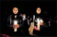  ??  ?? Relatives wept as the casket of Shaima Alawadi, a 32-year-old mother of five, was taken to the Valley of Peace cemetery