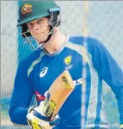  ?? PTI ?? Australia captain Steve Smith during practice in Chennai.