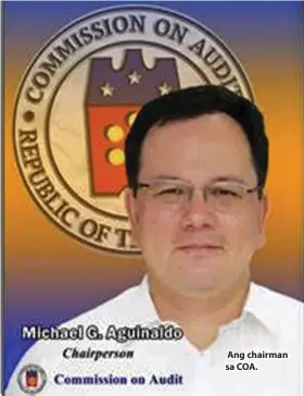  ?? ?? Ang chairman sa COA.