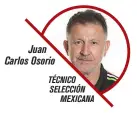  ??  ?? Juan Carlos Osorio TÉCNICO SELECCIÓN
MEXICANA