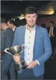  ?? (Pic: John Ahern) ?? STILL NUMBER ONE: Araglin’s hurling goalkeeper, Sean Brackett from Cronohill, whose good form was crucial to last year’s county final success, pictured at last weekend’s club social.
