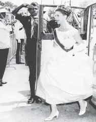  ?? FILE PHOTO GLEANER ?? A youthful Princess Margaret was so thrilled by Lord Kitchener’s late 1940s hit, ‘Ah Bernice’, that she bought 100 copies of the record.