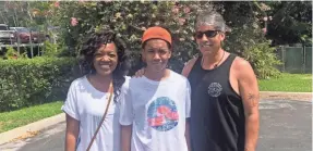  ?? DAWN GILBERTSON/USA TODAY ?? Stephanie and Jesse Rodriguez and their son, James, visited Maui for a month this summer after missing their trip in 2020 during the pandemic.