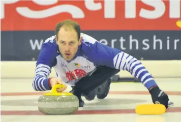  ??  ?? Home ice Kyle Smith will be back in action at the Dewars Centre this week when the Scottish Curling Mixed Doubles Championsh­ips arrives in Perth