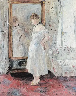  ?? MUSEO THYSSEN-BORNEMISZA/ MUSEE NATIONAL DES BEUX-ARTS DU QUEBEC ?? Berthe Morisot, "The Mirror," 1876