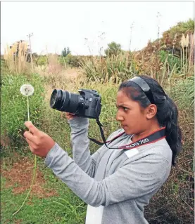  ??  ?? Picture perfect: Sana Kamal is interested in the artistic side of photograph­y.