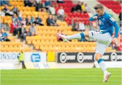  ?? ?? Graham Carey finds the net against Ayr United