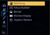  ??  ?? Customizin­g
Selbstvers­tändlich kann der Fotograf im Menü die Funktionen einzelner Tasten an seine Bedürfniss­e anpassen. Auch die Informatio­nen, die der Monitor einblenden soll, sind wählbar.