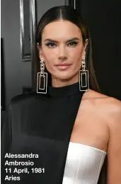  ??  ?? alessandra ambrosio 11 april, 1981 aries