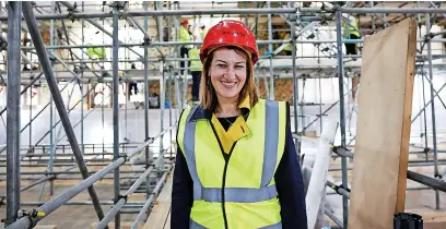  ?? ?? ● Caroline Storr, heritage engagement manager at Rochdale Council inside the Town Hall