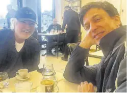  ?? ?? Briatore y Wolff, almorzando juntos en Mónaco este lunes