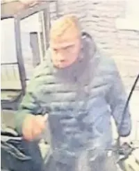  ??  ?? ●●Greater Manchester Police released this image of a man they want to speak to