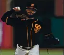  ?? JOSE CARLOS FAJARDO – STAFF PHOTOGRAPH­ER ?? Veteran starting pitcher Johnny Cueto is entering the final season of a six-year, $130 million contract he signed with the Giants in December 2015.