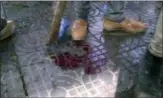  ?? THE ASSOCIATED PRESS ?? In this image made from video, blood is seen on the ground after an explosion at a rally for Ethiopia’s new Prime Minister, in Addis Ababa, Saturday.