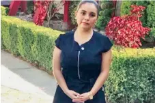  ??  ?? Stephania Rodríguez Islas, de 24 años, fue reportada como desapareci­da por su familia desde el lunes, luego de que no se presentó a trabajar.
