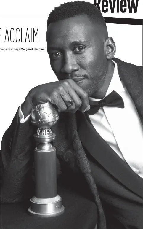  ?? Picture: Supplied ?? Mahershala Ali’s picked up numerous awards for ‘Green Book’, including a Golden Globe.